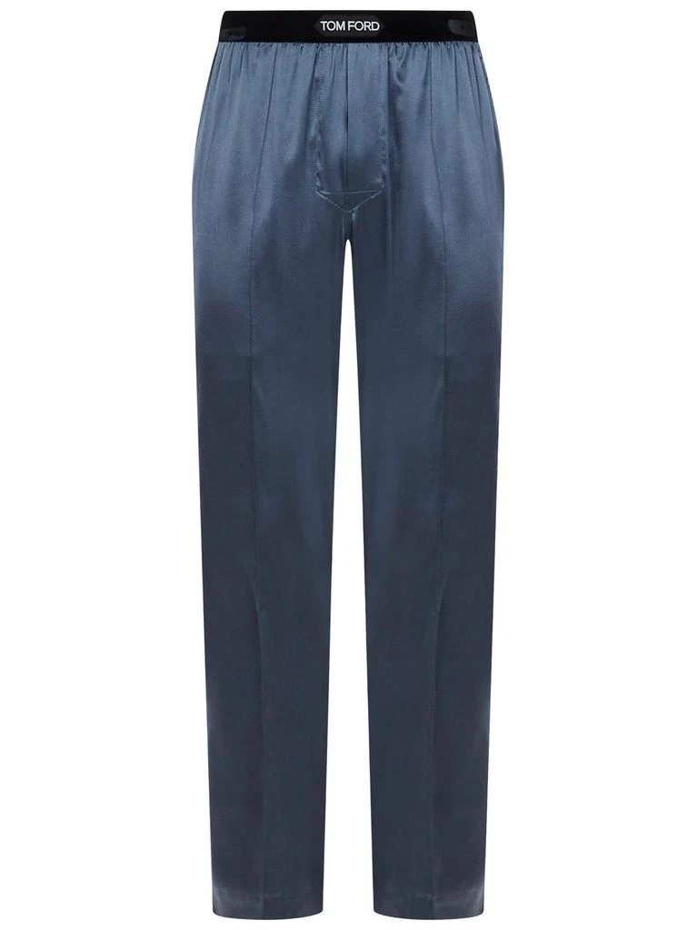 商品Tom Ford|Logo Waist Satin Pajama Trousers,价格¥3555,第1张图片