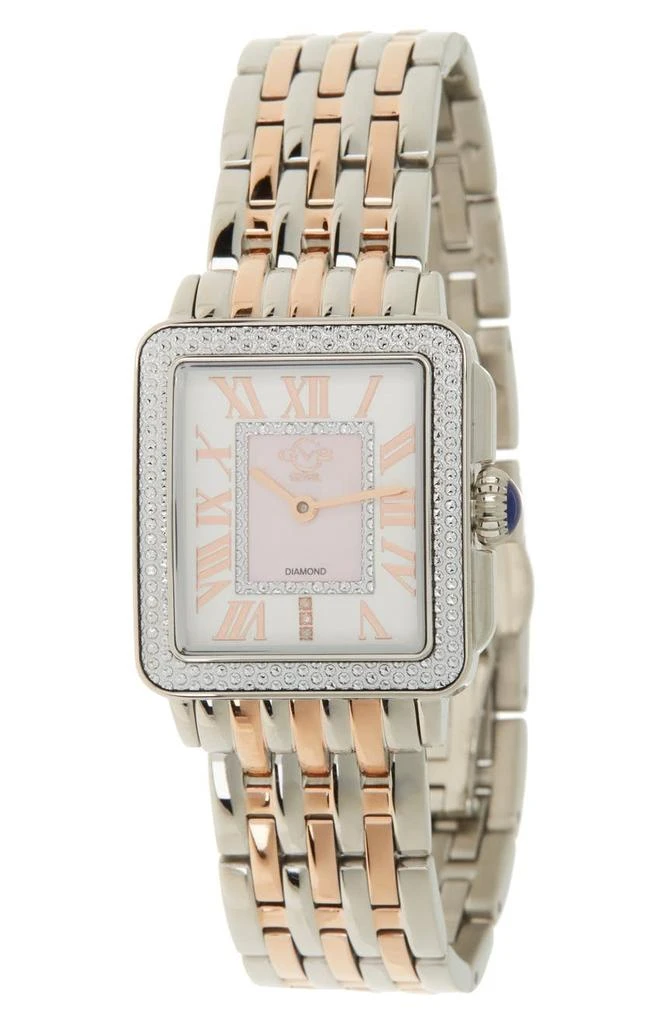 商品GV2|Women's Padova Swiss Diamond Square Watch, 28.5mm - 0.014 ctw,价格¥2394,第1张图片