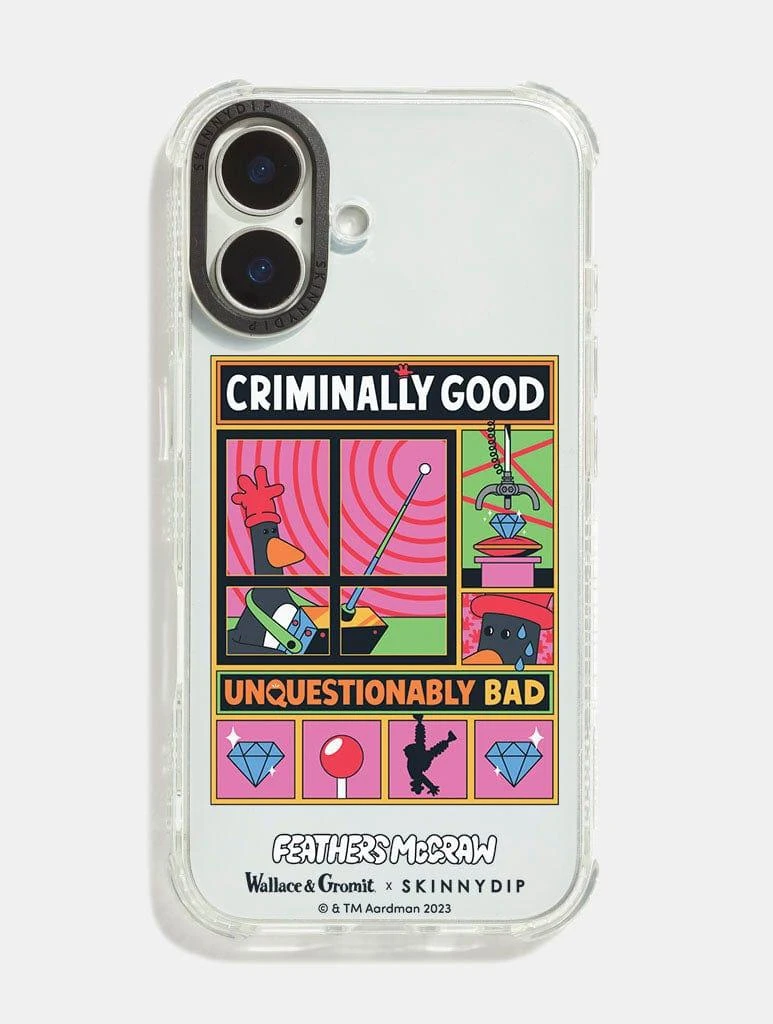 商品Skinnydip London|Wallace & Gromit x Skinnydip Criminally Good Shock iPhone Case,价格¥268,第1张图片