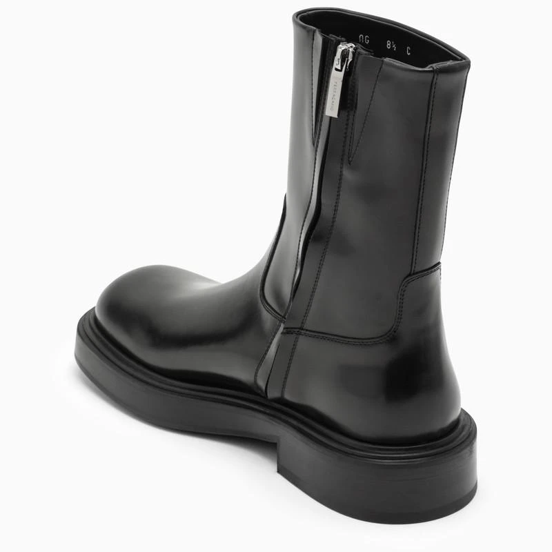 商品Salvatore Ferragamo|Black leather ankle boot,价格¥8963,第4张图片详细描述