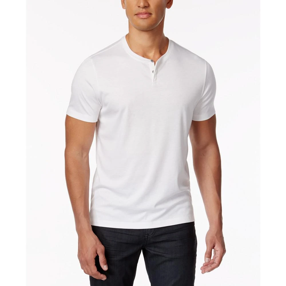 商品Alfani|Men's Soft Touch Stretch Henley, Created for Macy's,价格¥180,第1张图片