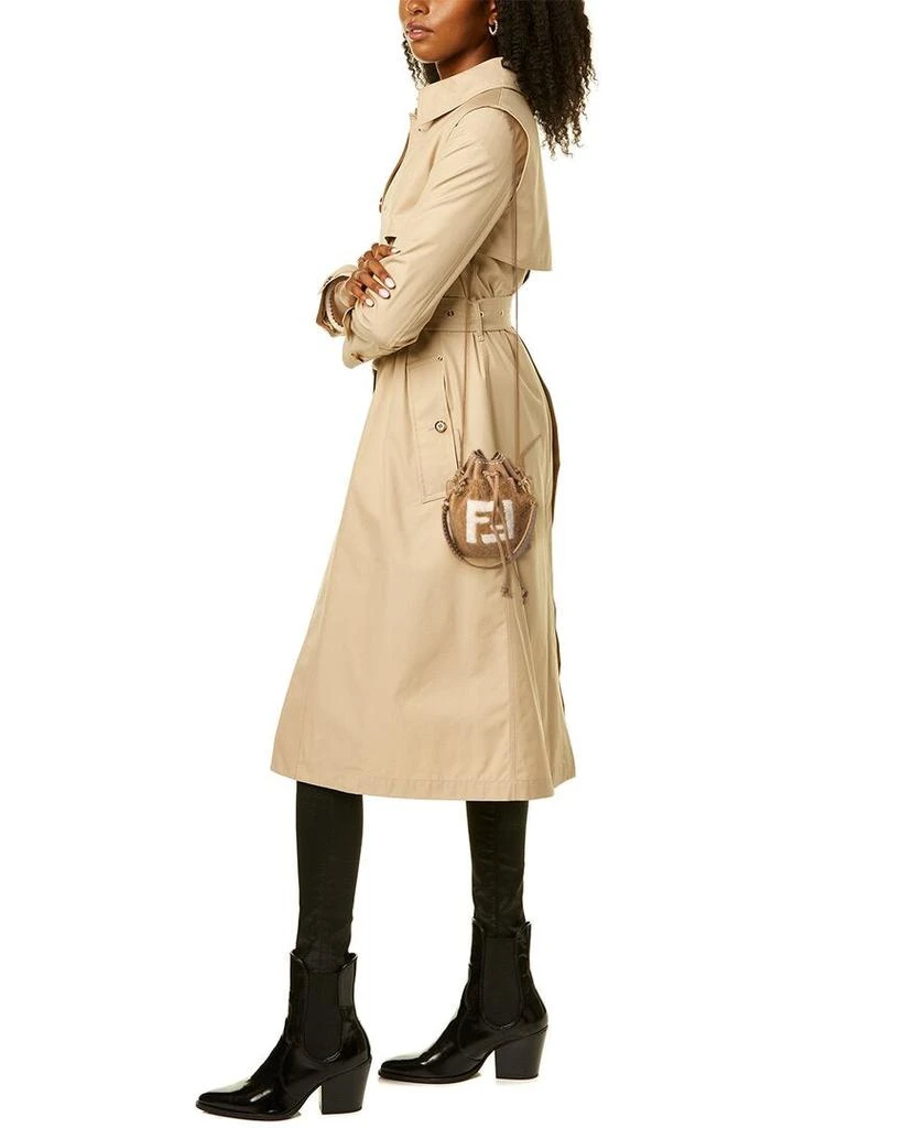 商品Fendi|FENDI Mon Tresor Mini Shearling & Leather Bucket Bag,价格¥11130,第4张图片详细描述