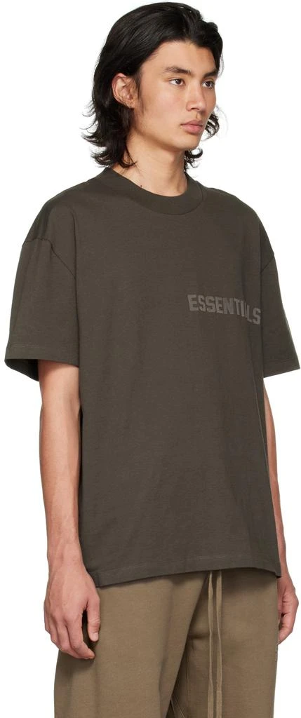 商品Essentials|Gray Flocked T-Shirt,价格¥316,第2张图片详细描述