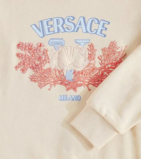 商品Versace|Logo棉质针织运动衫,价格¥1714,第3张图片详细描述