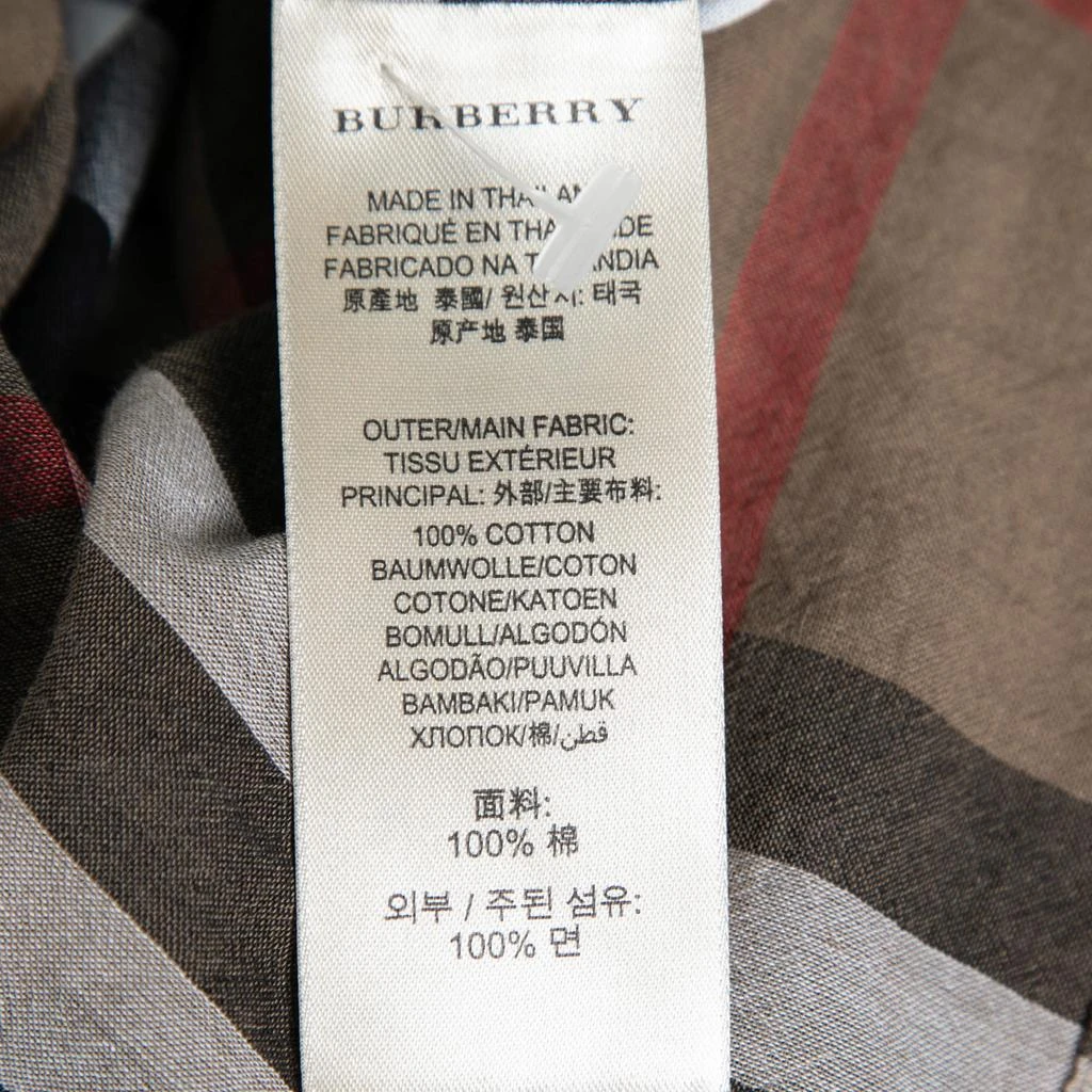 商品[二手商品] Burberry|Burberry Brit Brown Checked Cotton Pocketed Blouse S,价格¥1076,第5张图片详细描述