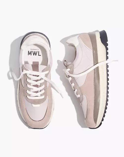 商品Madewell|Kickoff Trainer Sneakers in Leather and (Re)sourced Nylon,价格¥337,第1张图片
