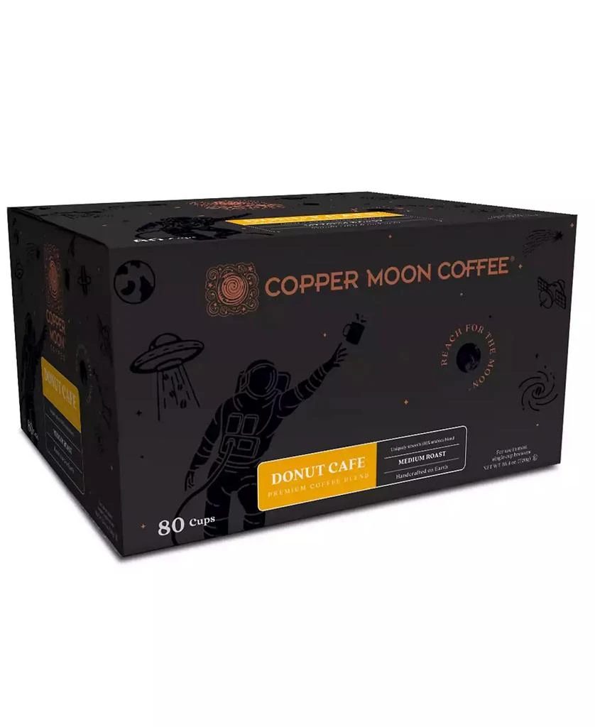 商品Copper Moon Coffee|Single Serve Coffee Pods for Keurig K Cup Brewers, Donut Cafe Blend, 80 Count,价格¥255,第1张图片