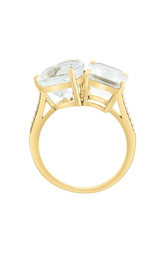 商品Effy|14K Yellow Gold White Topaz & Diamond Ring - 0.06ct.,价格¥4685,第3张图片详细描述