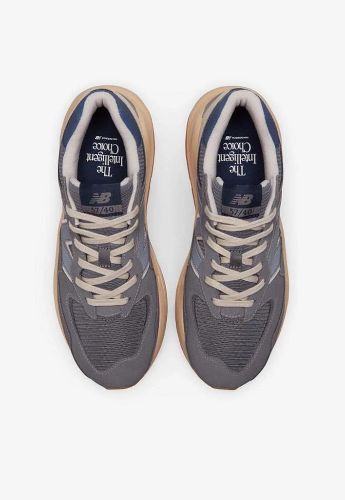 商品New Balance|57/40 Low-Top Sneakers in Castlerock with Eclipse and Sea Salt,价格¥1214,第5张图片详细描述