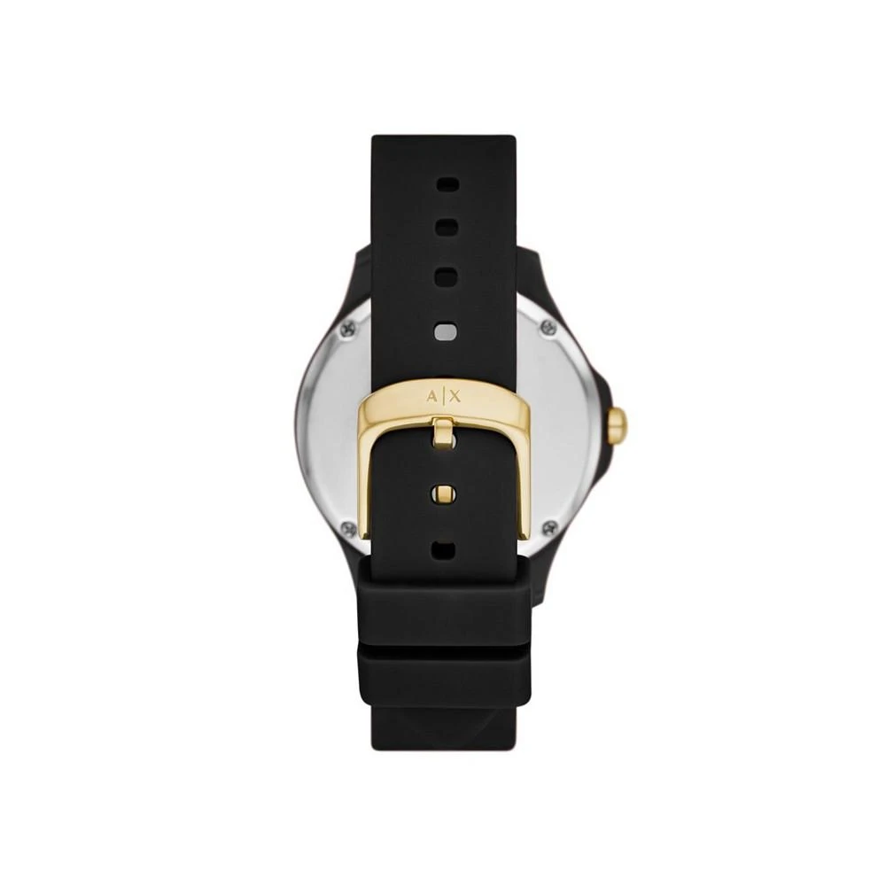 商品Armani Exchange|Women's Black Silicone Strap Watch 38mm,价格¥676,第3张图片详细描述