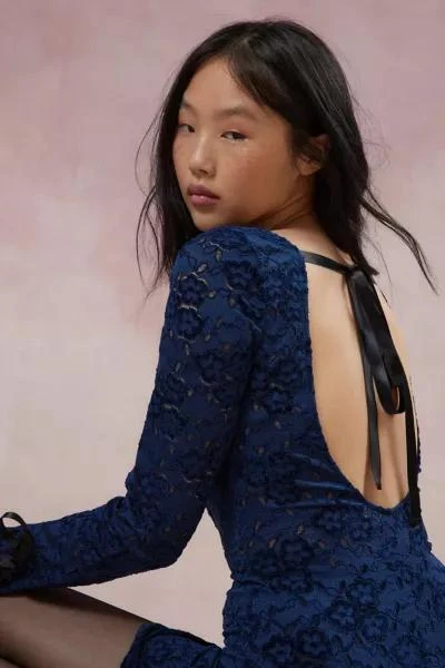 商品Kimchi Blue|Kimchi Blue Frankie Lace Long Sleeve Mini Dress,价格¥153,第2张图片详细描述