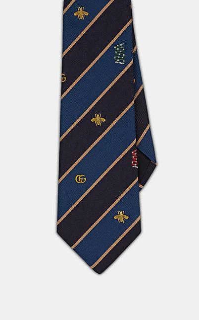 商品Gucci|Striped Silk Faille 领带,价格¥1644,第2张图片详细描述