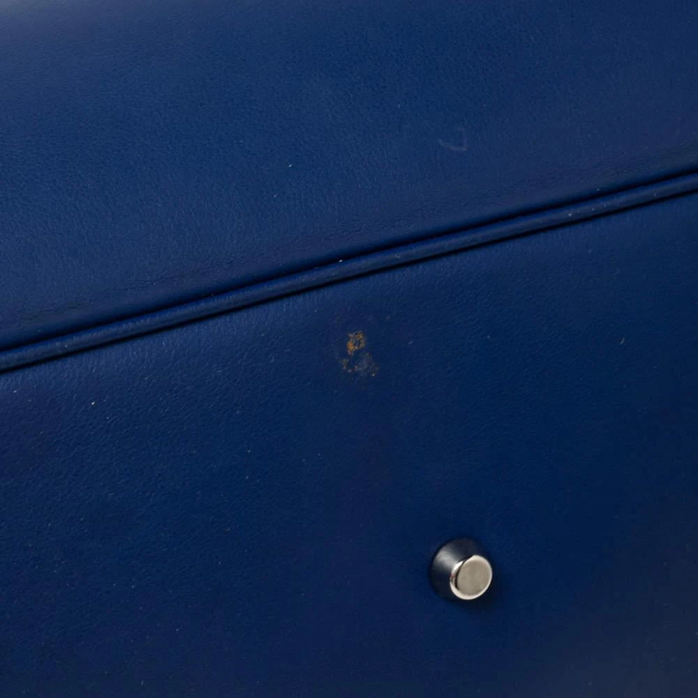 商品[二手商品] Dior|Dior Navy Blue Leather Large Diorissimo Shopper Tote,价格¥6190,第5张图片详细描述
