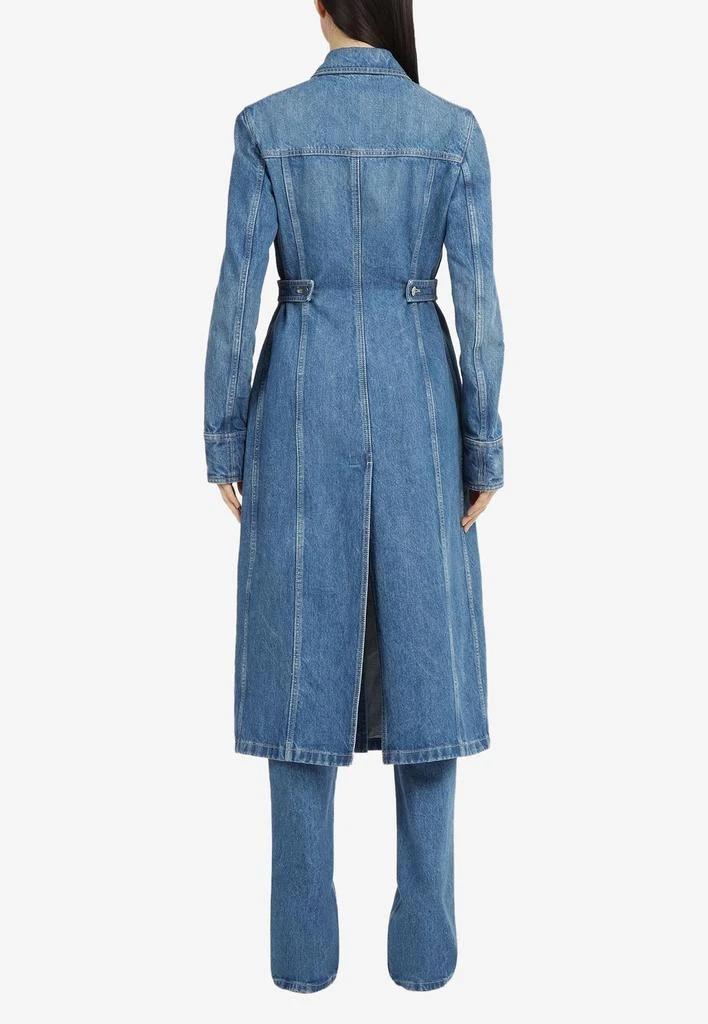 商品Salvatore Ferragamo|Midi Denim Shirt Dress,价格¥10409,第2张图片详细描述