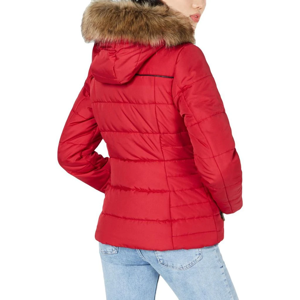 商品Celebrity Pink|Celebrity Pink Womens Lightweight Faux Fur Trim Puffer Coat,价格¥107,第2张图片详细描述