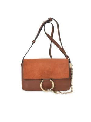 商品[二手商品] Chloé|Faye Leather & Suede Crossbody Bag,价格¥6709,第1张图片