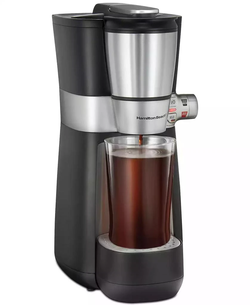 商品Hamilton Beach|Convenient Craft Single-Serve Rapid Cold Brew & Hot Coffee Maker,价格¥486,第1张图片