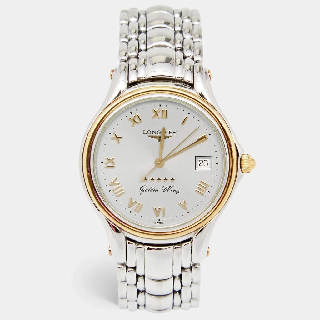 商品[二手商品] Longines|Longines Silver Two Tone Stainless Steel Golden Wing L3.606.5 Men's Wristwatch 33 mm,价格¥3198,第1张图片