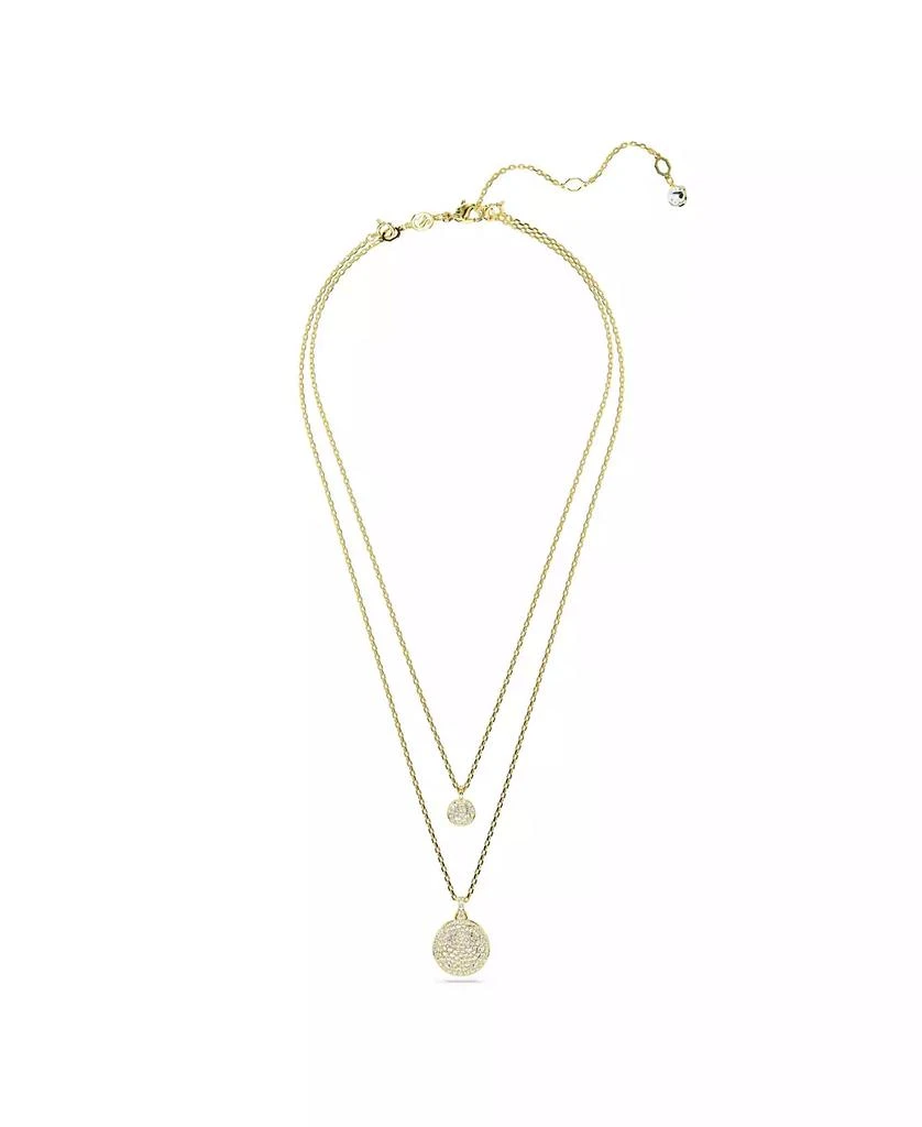 商品Swarovski|White, Rhodium Plated or Rose-Gold Tone or Gold-Tone Meteora Layered Pendant Necklace,价格¥1458,第3张图片详细描述