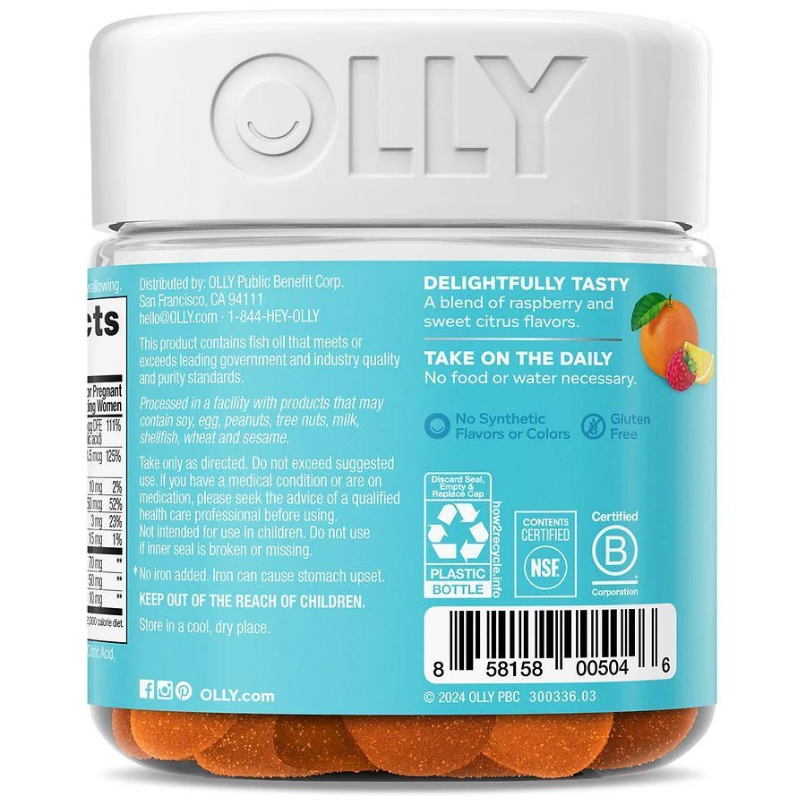 商品OLLY|Prenatal Multi Sweet Citrus,价格¥124,第4张图片详细描述