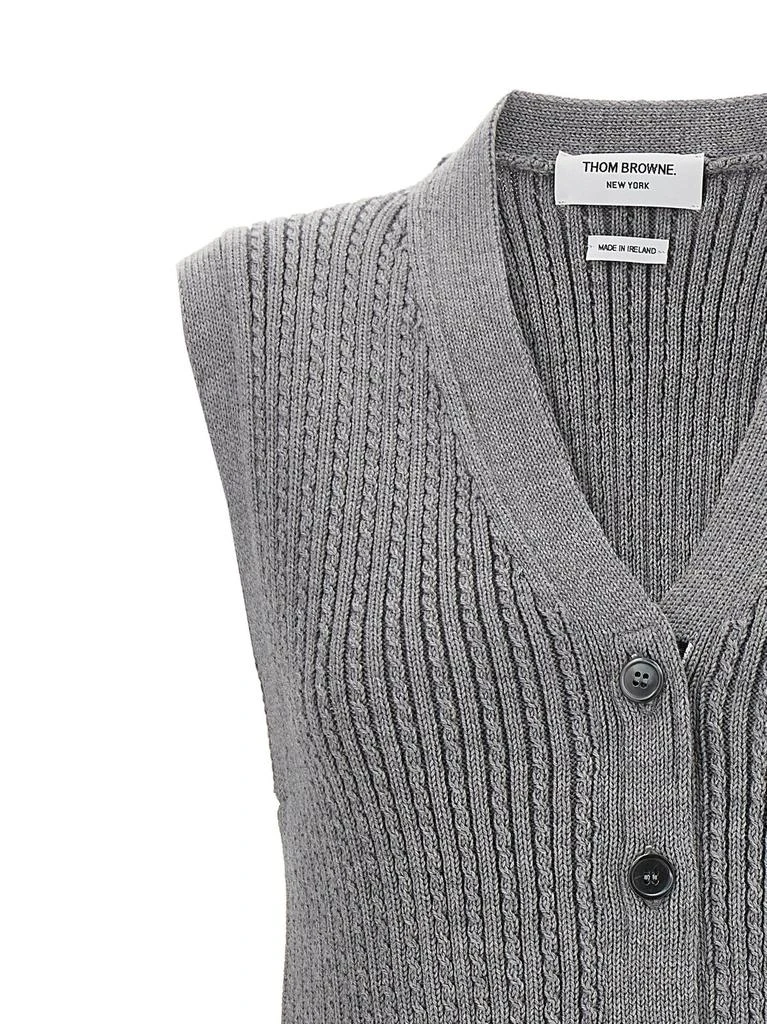 商品Thom Browne|Thom Browne Button Up Cropped Vest,价格¥5745,第3张图片详细描述