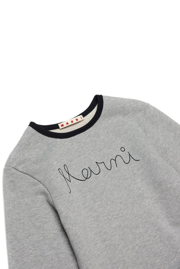 商品Marni|Marni Kids Logo Stitched Front Slit Dress,价格¥837,第3张图片详细描述