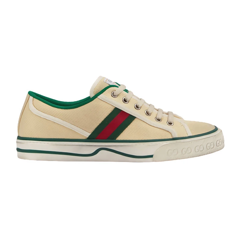 商品Gucci|【预售3-7天】GUCCI/古驰 新款女士米色 Tennis 1977休闲运动鞋606110GZO309361,价格¥4983,第1张图片