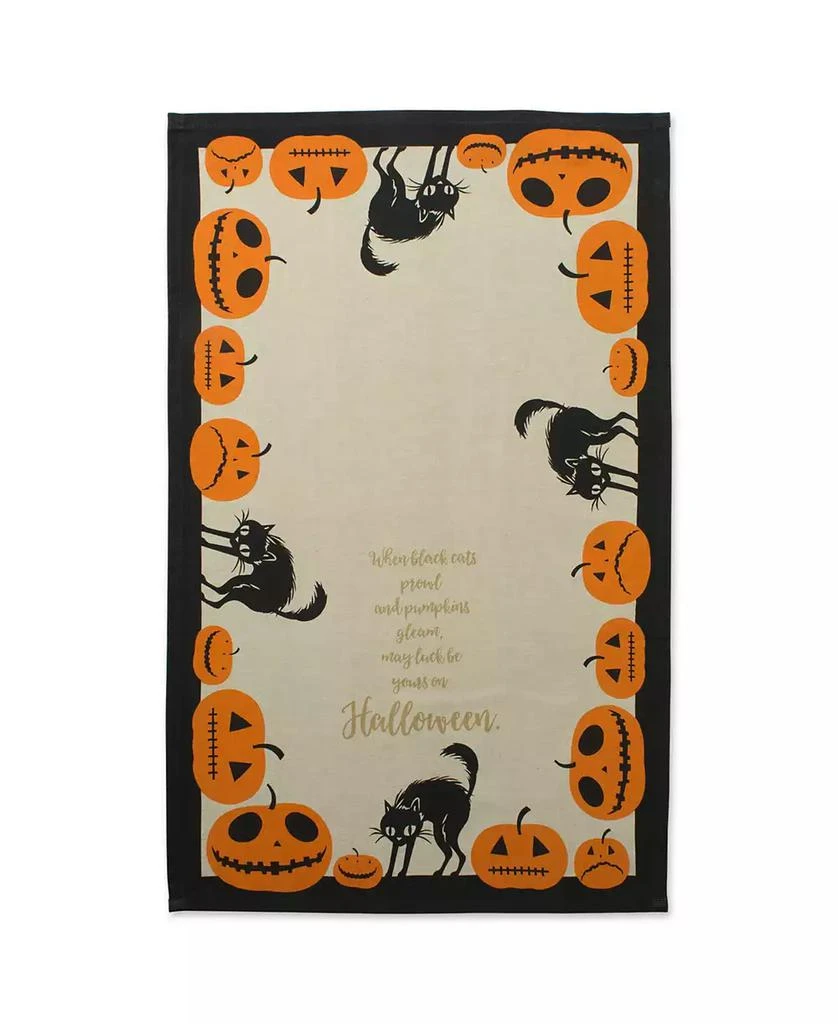 Assorted Jack-O-Lantern Halloween Printed Dishtowel Set 商品