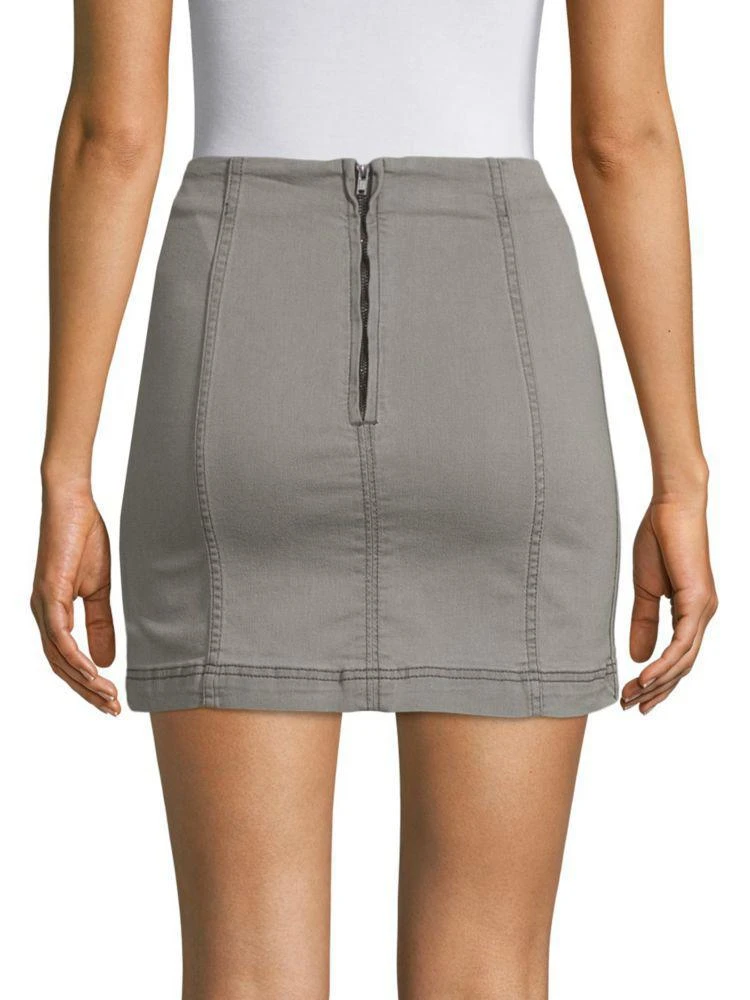 商品Free People|Seamed Denim Mini Skirt,价格¥198,第2张图片详细描述