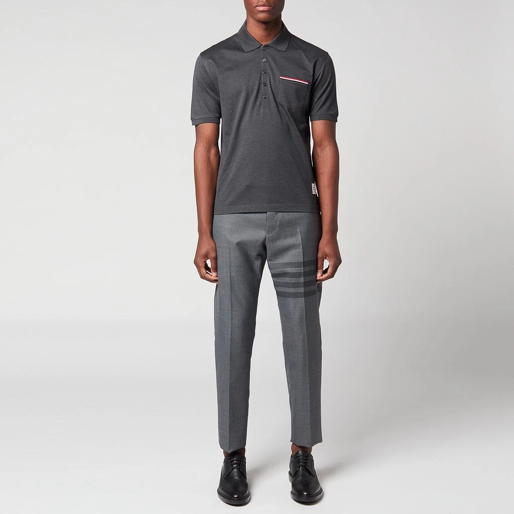 商品Thom Browne|Thom Browne Men's Pocket Polo Shirt - Dark Grey,价格¥2055,第3张图片详细描述