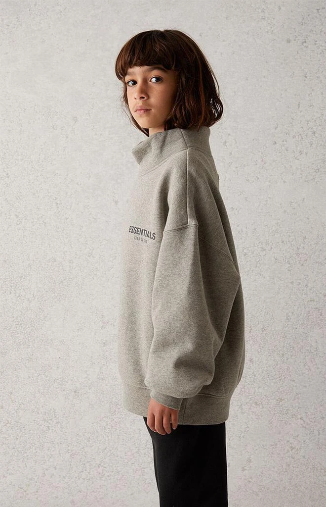 商品Essentials|Heather Oatmeal Mock Neck Sweatshirt,价格¥249,第3张图片详细描述