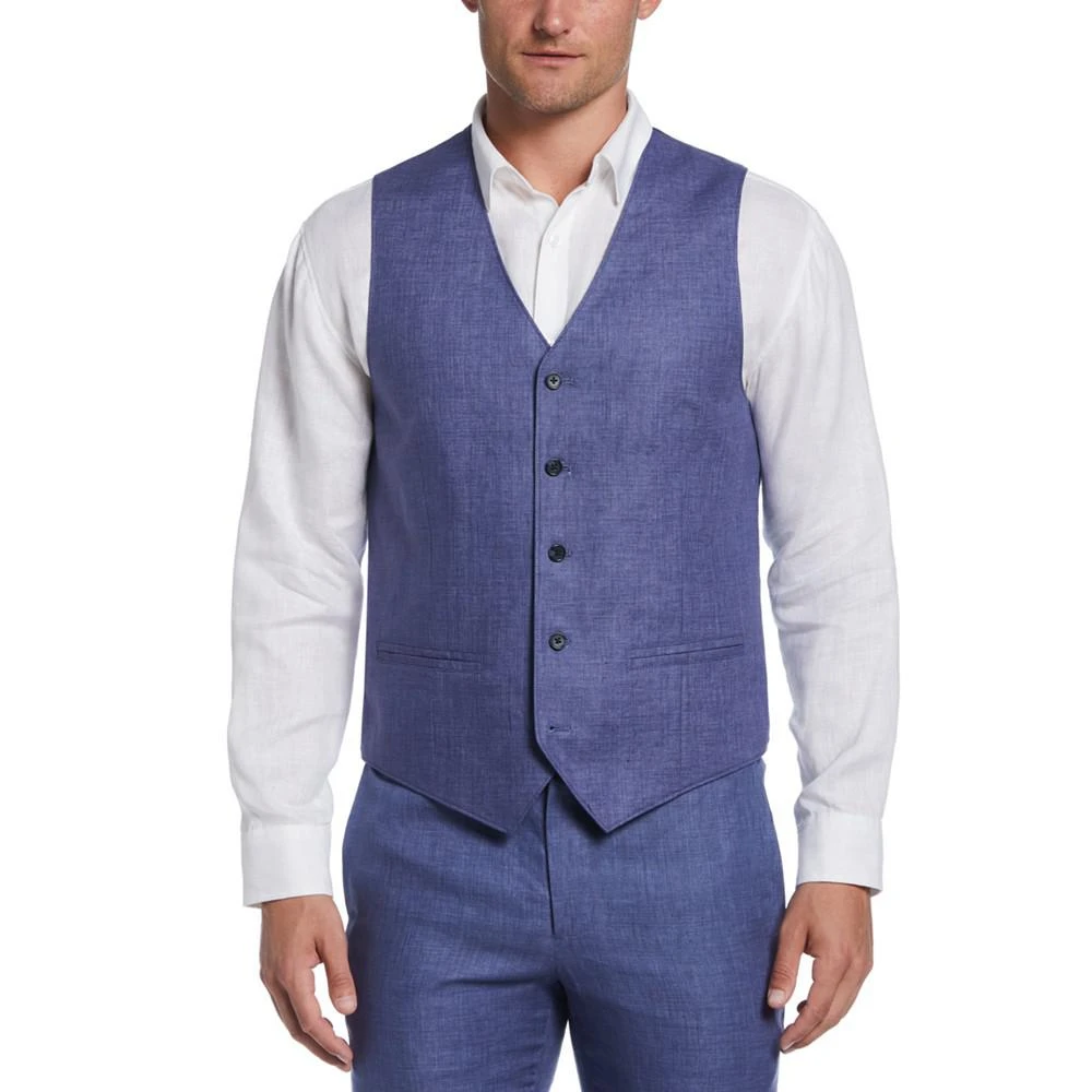 商品Cubavera|Men's Delave Linen Sleeveless Button-Down Vest,价格¥205,第1张图片