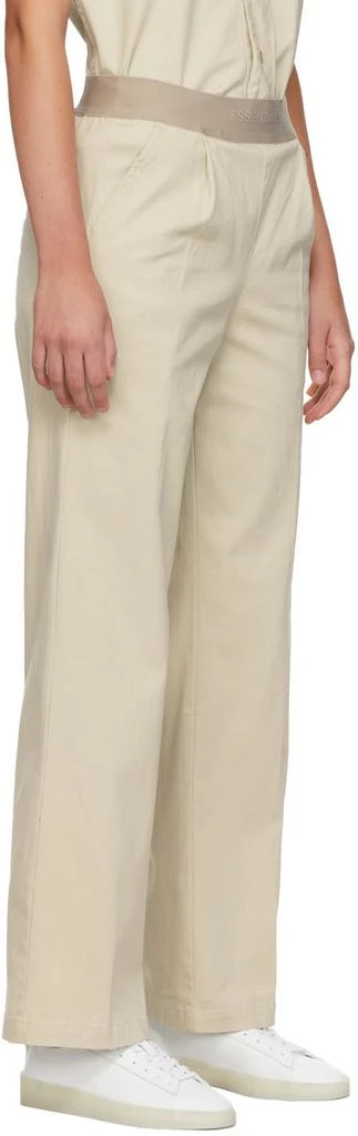 商品Essentials|Beige Twill Relaxed Lounge Pants,价格¥801,第2张图片详细描述