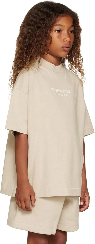 商品Essentials|Kids Taupe Bonded T-Shirt,价格¥263,第2张图片详细描述