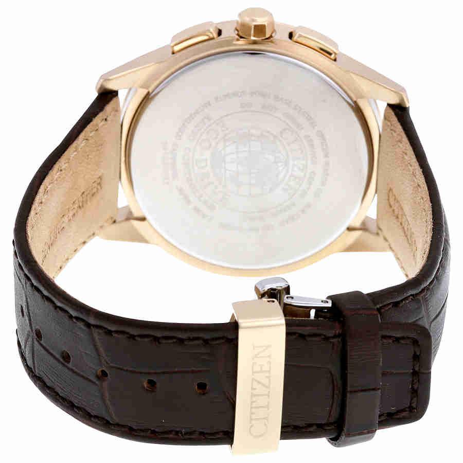 西铁城光动能万年历布朗真皮表带男士手表AT8113-04H商品第3张图片规格展示