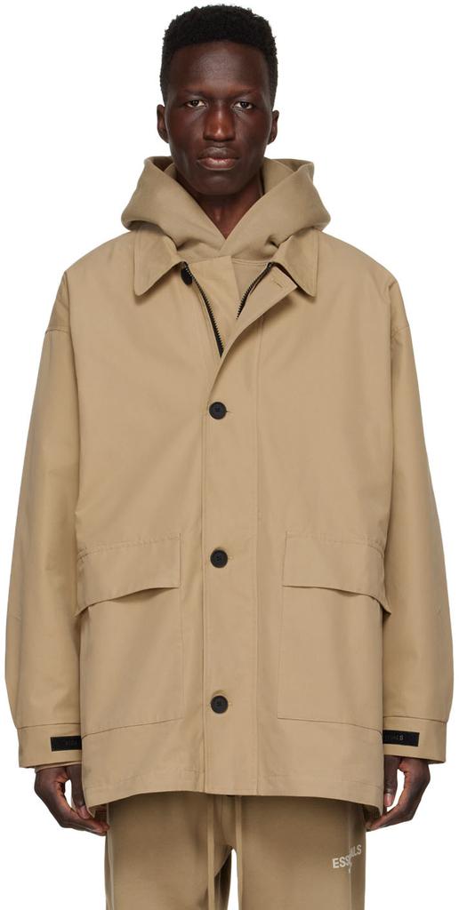 Tan Cotton Jacket商品第1张图片规格展示