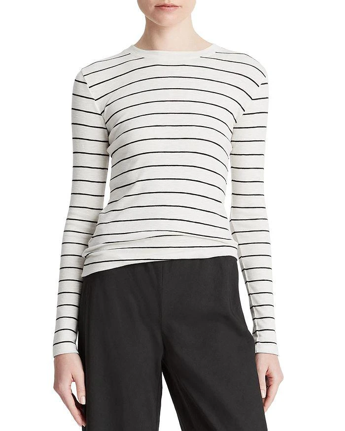 商品Vince|Striped Long Sleeve Crewneck Top,价格¥1086,第3张图片详细描述