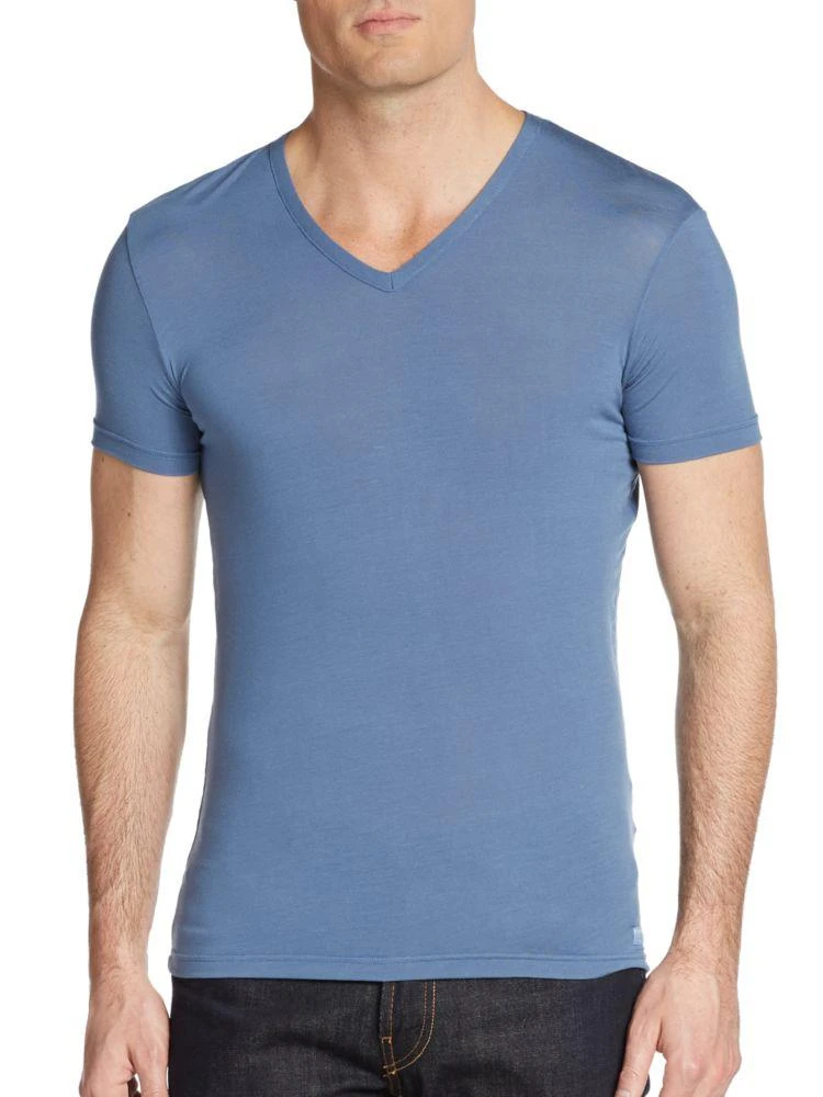 商品Calvin Klein|V-Neck Short Sleeve 短袖,价格¥120,第1张图片详细描述