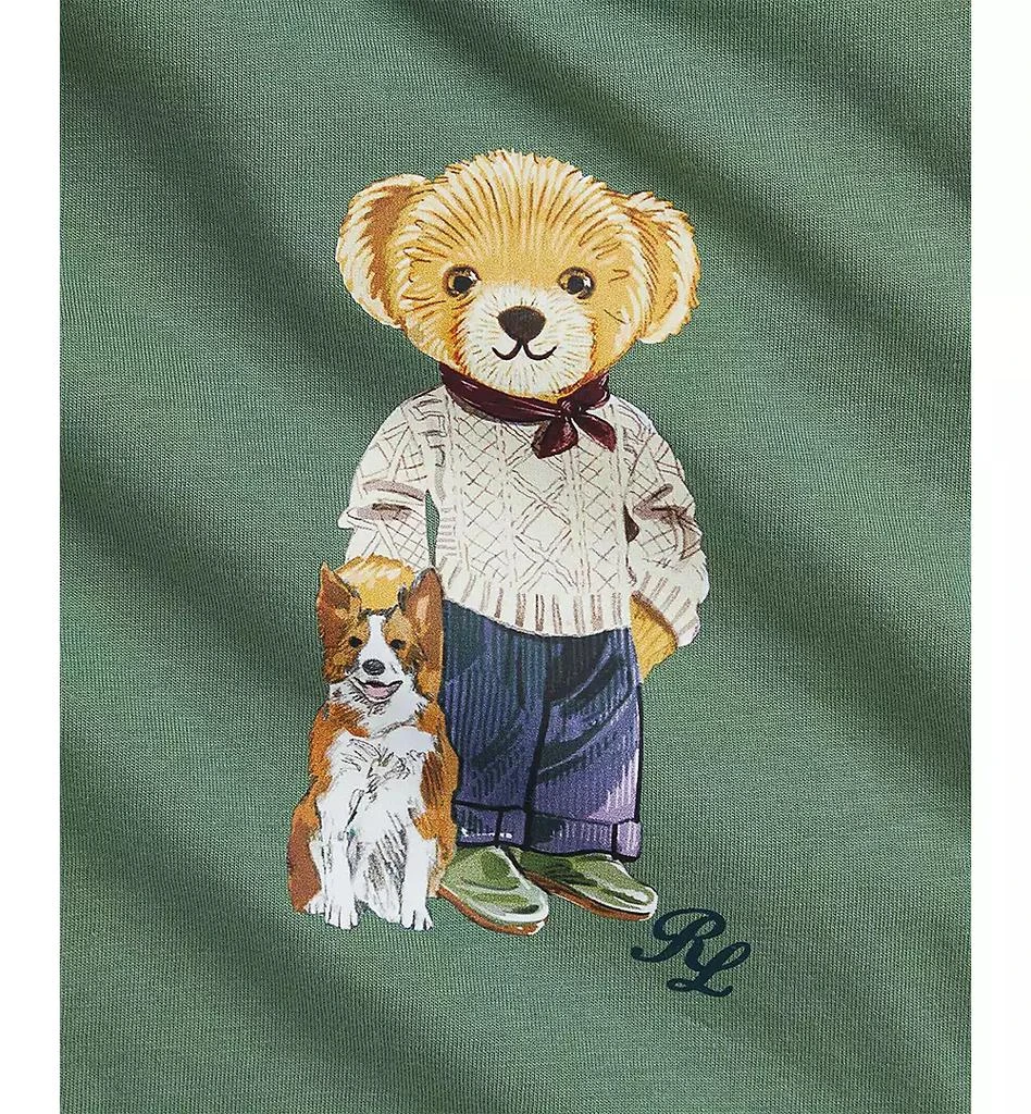 商品Ralph Lauren|Baby Boys 2-Pc. Polo Bear Printed Long-Sleeve T-Shirt & Fleece Pants Set,价格¥389,第3张图片详细描述