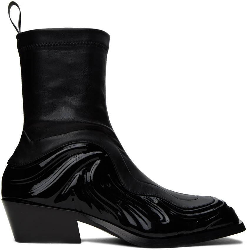 商品Versace|Black Solare Boots,价格¥3066,第1张图片