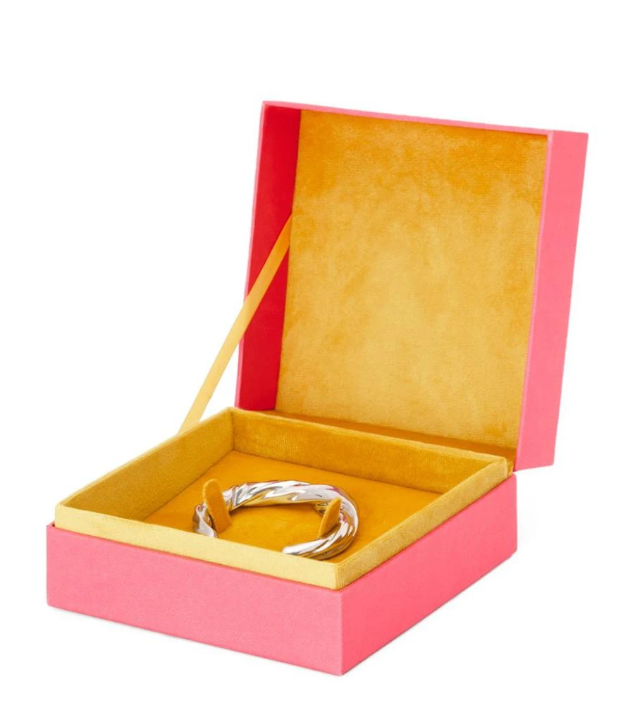 商品Loewe|Small Sterling Silver Twist Cuff Bangle,价格¥9104,第3张图片详细描述