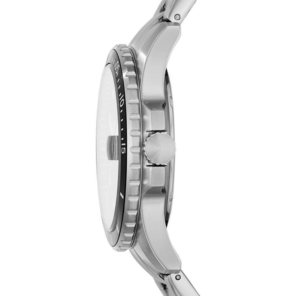 商品Fossil|Men's Blue Diver Stainless Steel Bracelet Watch 42mm,价格¥943,第4张图片详细描述