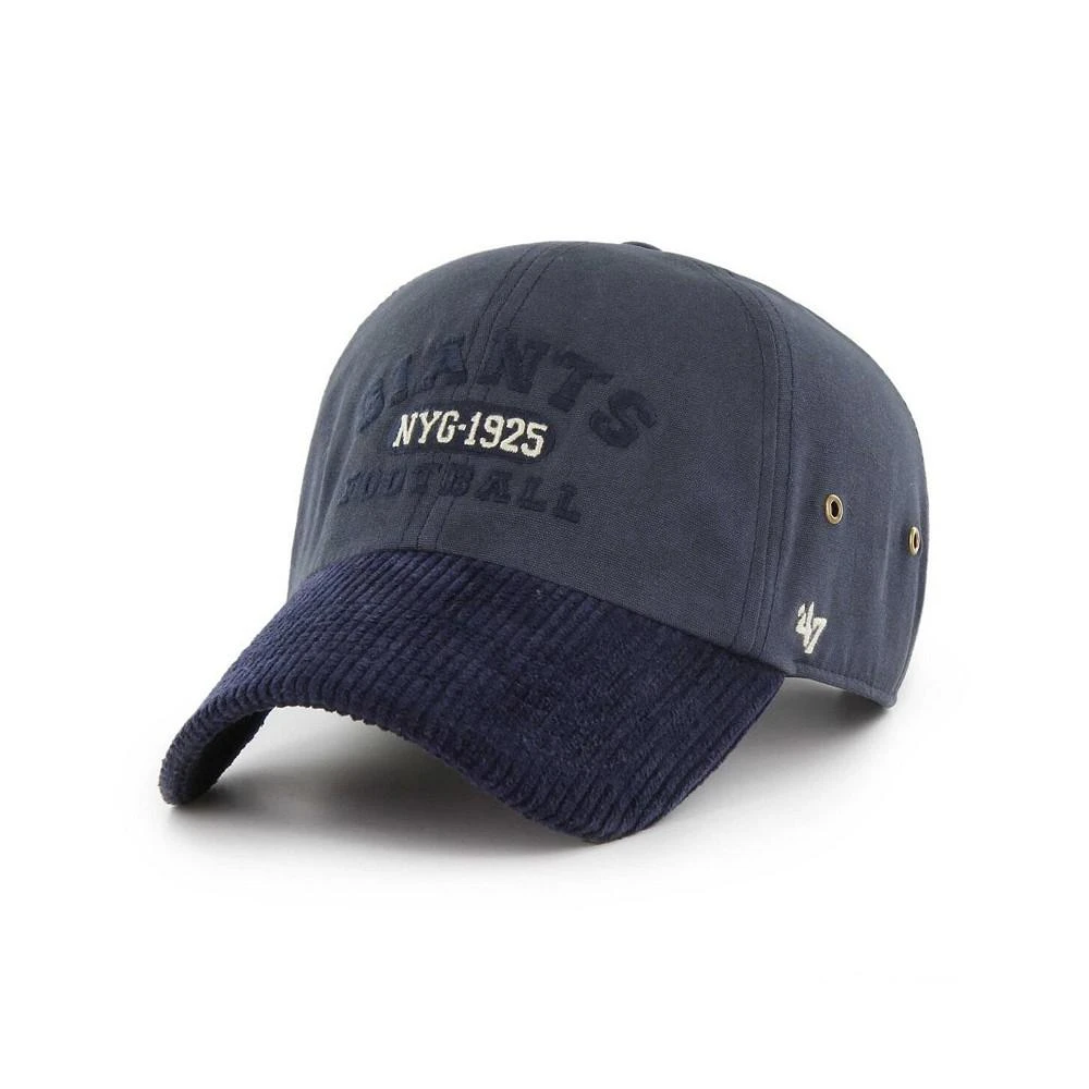 商品47 Brand|Men's Navy New York Giants Ridgeway Clean Up Adjustable Hat,价格¥264,第1张图片
