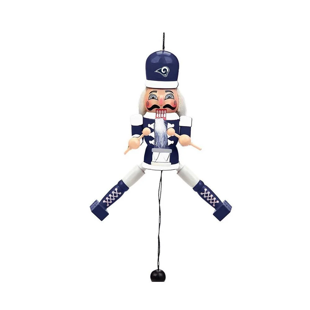 商品FOCO|Los Angeles Rams Pull String Wooden Nutcracker Ornament,价格¥99,第2张图片详细描述