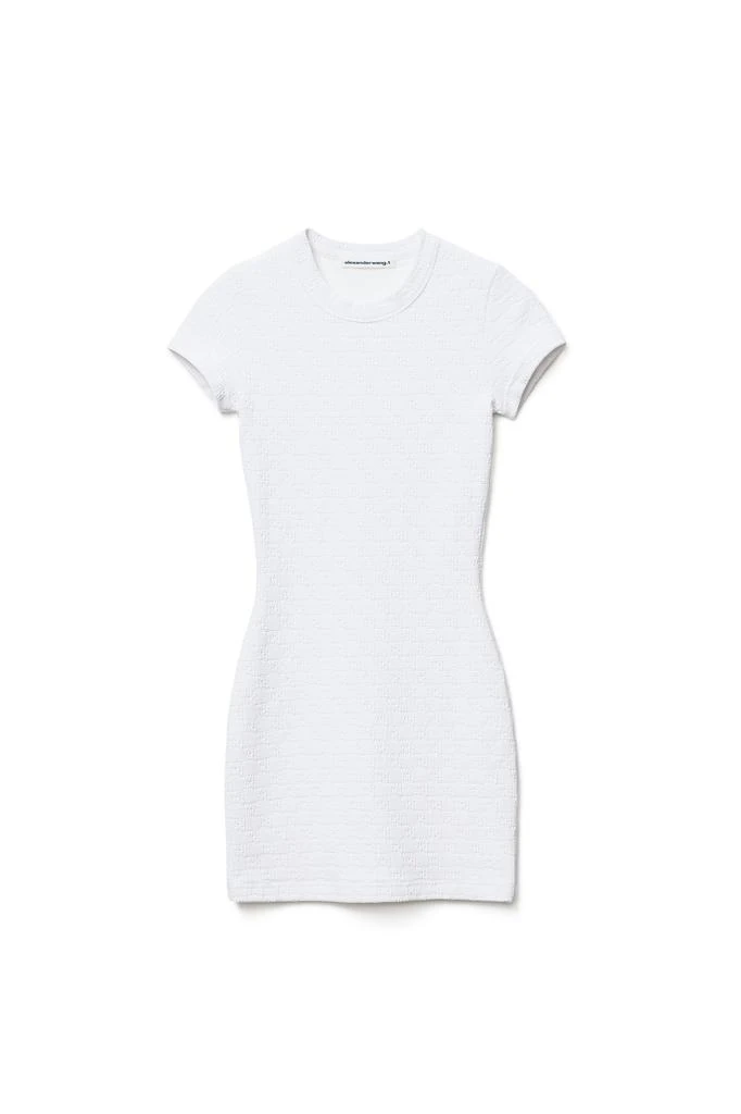 商品Alexander Wang|MINI DRESS IN TEXTURED LOGO JACQUARD,价格¥2201,第1张图片