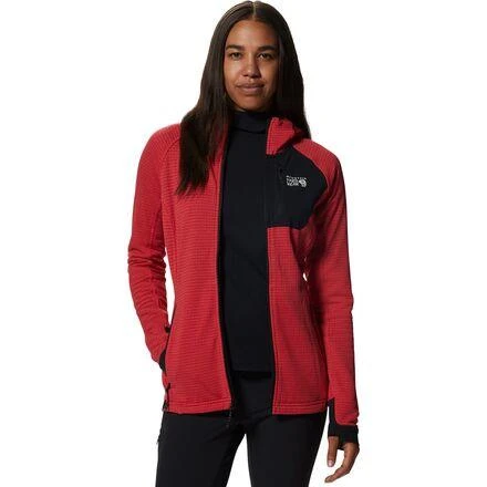 商品Mountain Hardwear|Polartec Power Grid Full-Zip Hooded Jacket  - Women's,价格¥596,第3张图片详细描述