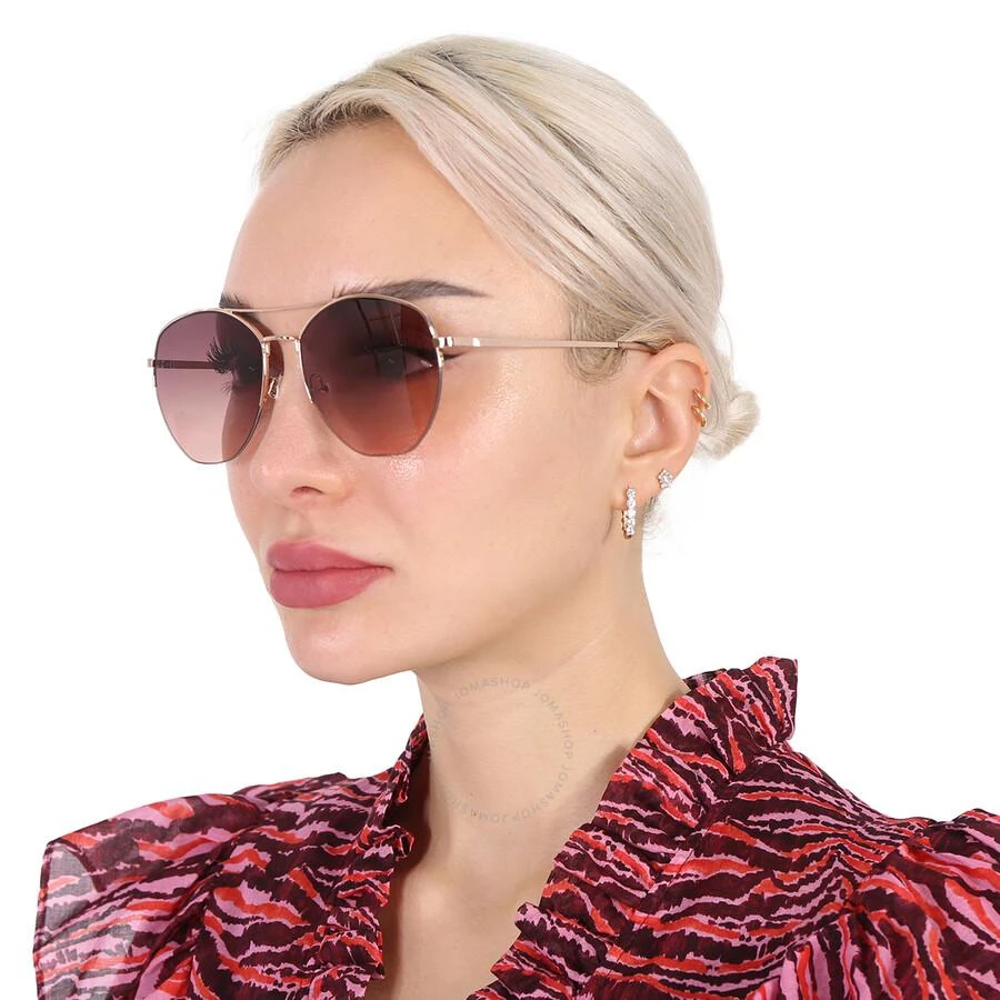 商品Calvin Klein|Pink Gradient Pilot Ladies Sunglasses CK20121S 780 57,价格�¥187,第2张图片详细描述