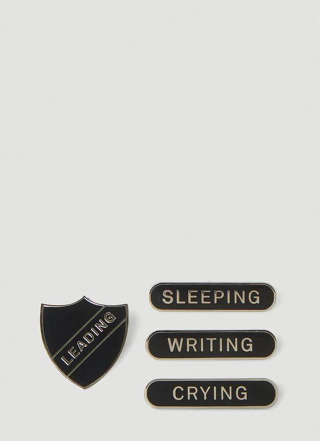 商品RAF SIMONS|School Pin Set of Brooches in Silver,价格¥2413,第1张图片