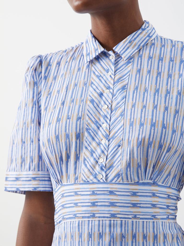 商品Thierry Colson|Betty geometric-print cotton-lawn maxi dress,价格¥3126,第6张图片详细描述