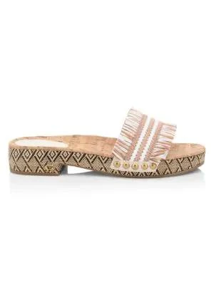 商品Coach|Brayden Raffia Sandals,价格¥395,第1张图片